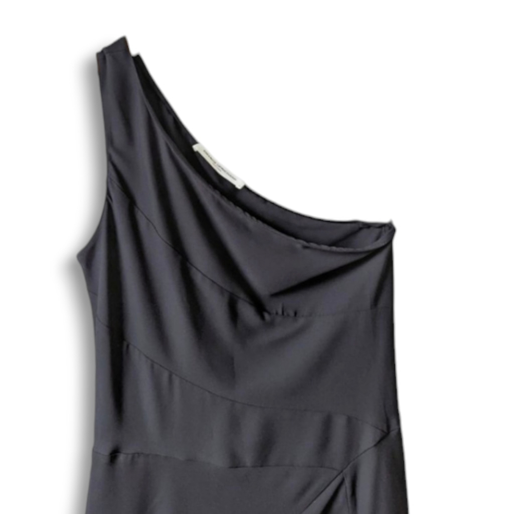 Amanda Uprichard One Shoulder Chiffon Aysymmetrical Layered Cocktail Dress Sz S - Picture 3 of 7